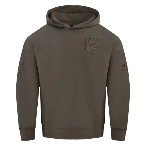 Men’s Pro Standard Vegas Golden Knights Neutral Drop Shoulder Hoodie - Dark Taupe