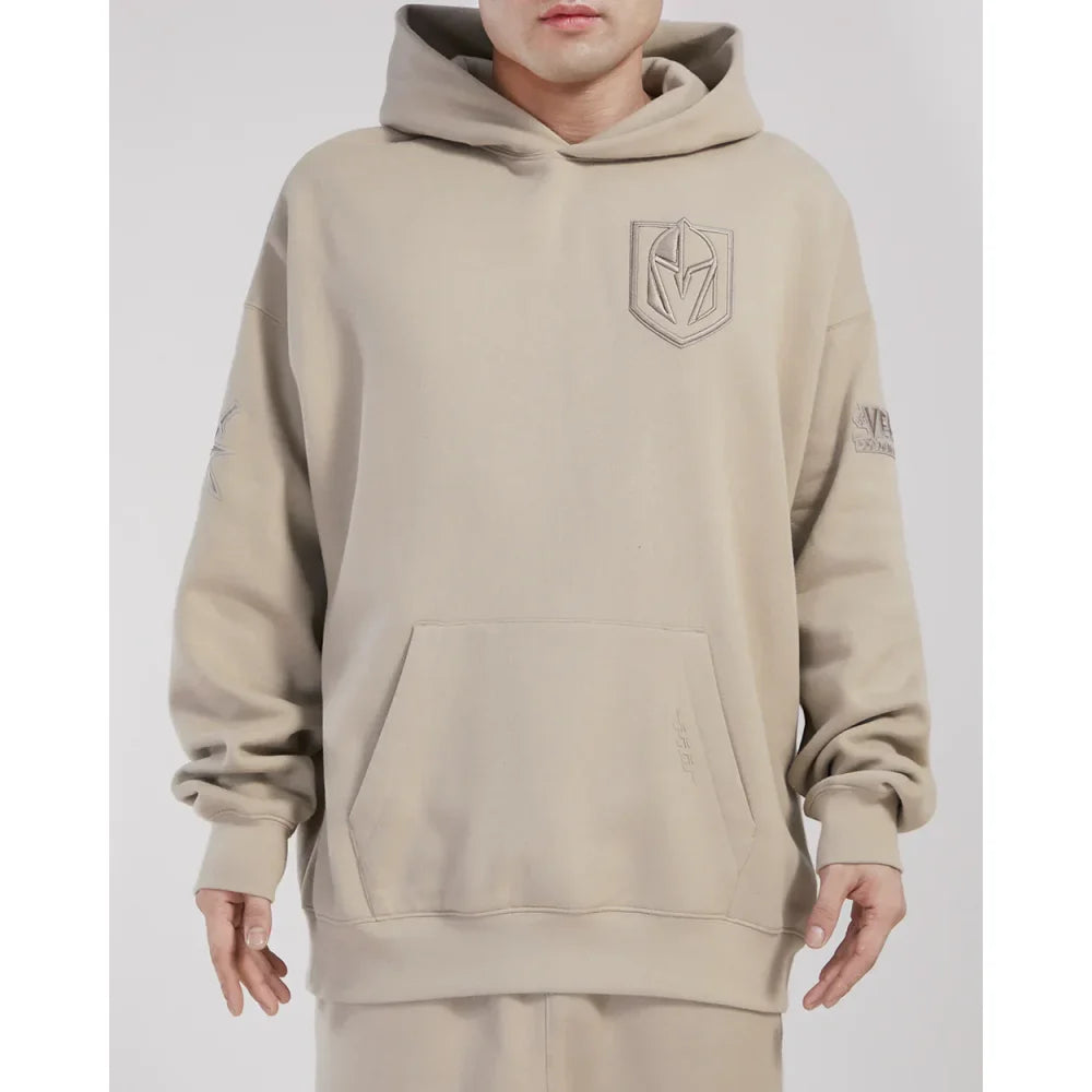 Men’s Pro Standard Vegas Golden Knights Neutral Drop Shoulder Hoodie - Tan