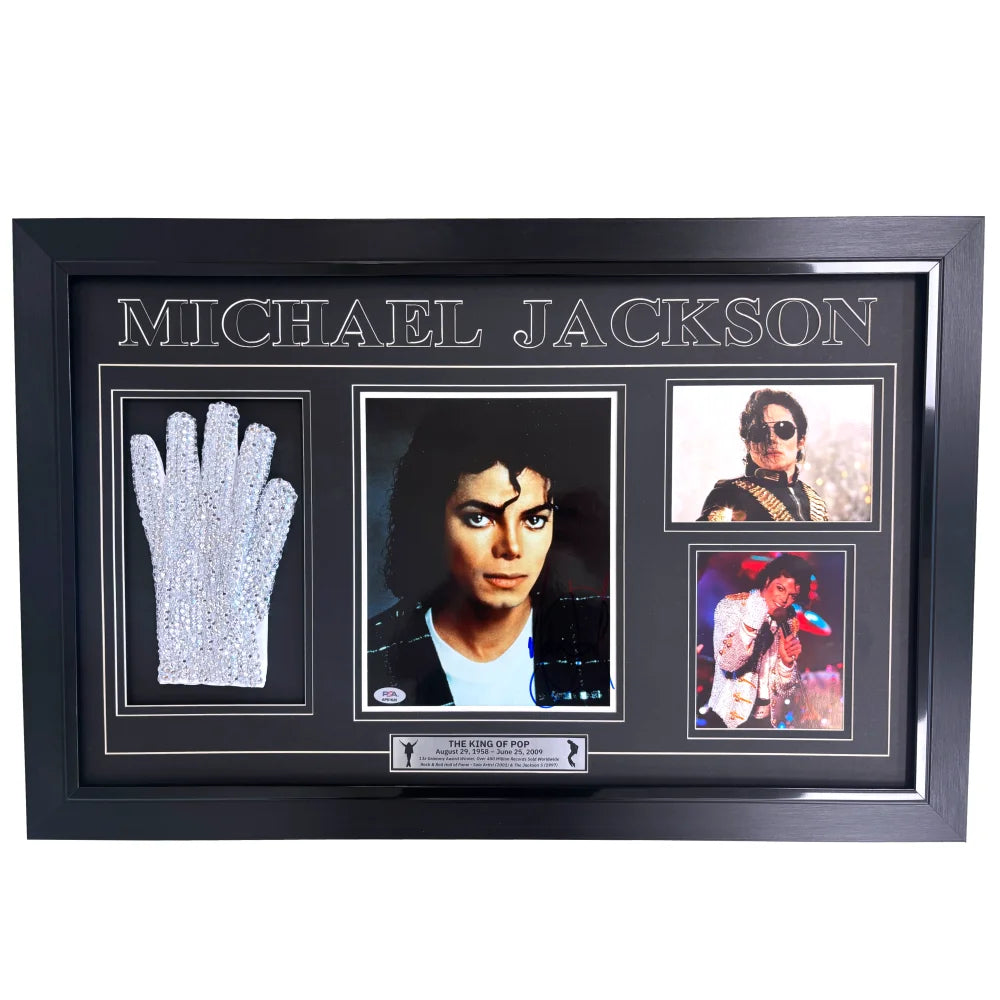 Michael Jackson Autographed 8x10 Photo Framed PSA/DNA Michael Jackson Autographed 8x10 Photo Framed PSA/DNA