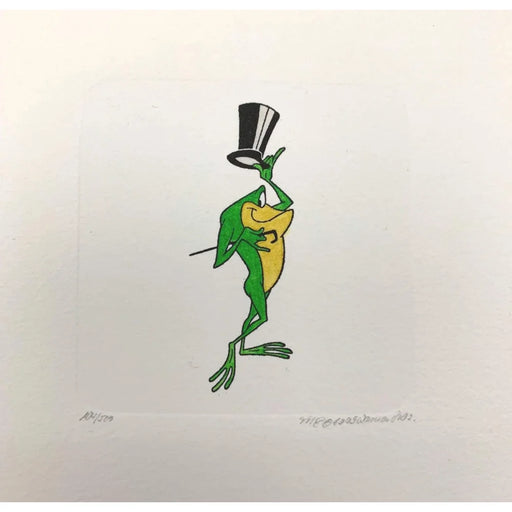 Michigan J Frog Etching Artwork Sowa & Reiser #D/500 Looney Tunes Hand Painted 3