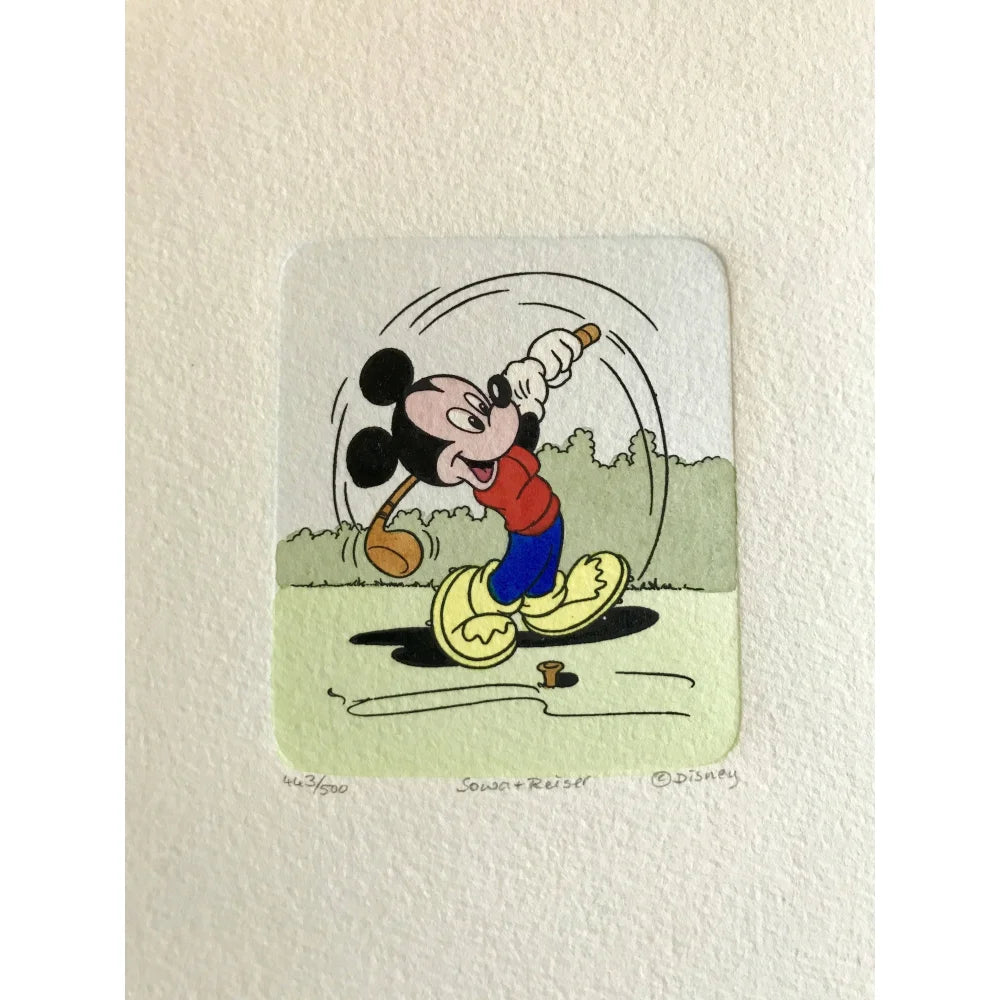 Mickey Mouse Etching Artwork Sowa & Reiser #d/500 Disney Hand Mickey Mouse Etching Artwork Sowa & Reiser #d/500 Disney Hand