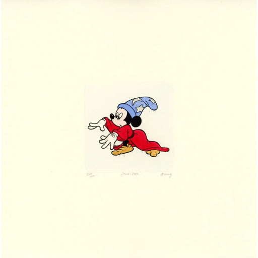 Mickey Mouse Sowa & Reiser #D/500 Hand Painted Cartoon Etching Art Fantasia