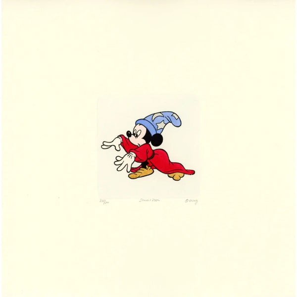 Mickey Mouse Sowa & Reiser #d/500 Hand Painted Cartoon Etching Art Mickey Mouse Sowa & Reiser #d/500 Hand Painted Cartoon Etching Art