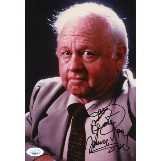 Mickey Rooney Autographed 8x10 Photo JSA COA Hollywood Actor Signed