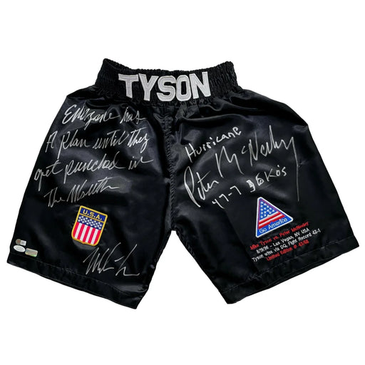 Mike Tyson / Peter McNeeley Dual Signed Vs. Trunks (#43/58)