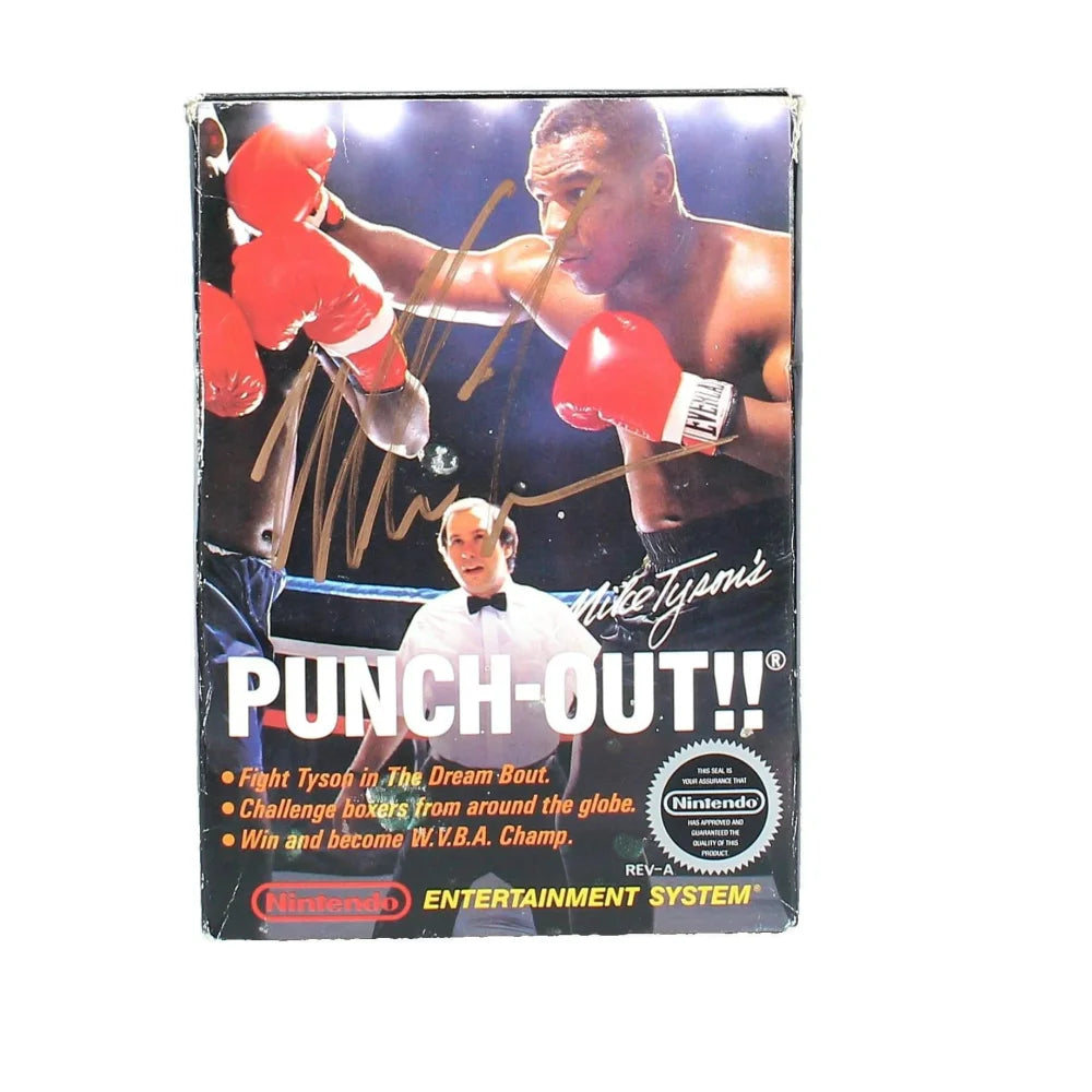 Mike Tyson Signed Nintendo Punch-out Video Game Original Box Manual JSA COA Rare