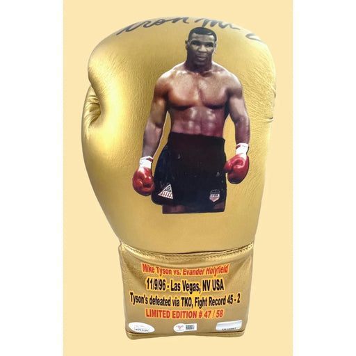 Mike Tyson Signed Vs. Glove *Real Deal / Iron* vs. Evander Holyfield (#47/58)