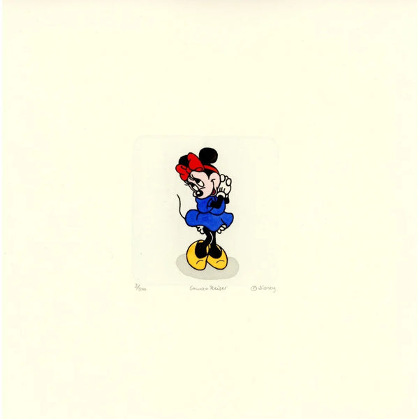 Minnie Mouse Sowa & Reiser #d/500 Hand Painted Cartoon Etching