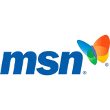 MSN logo featuring blue text with a colorful butterfly symbol.