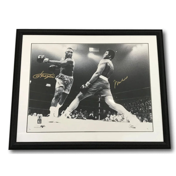 Muhammad Ali / Joe Frazier Dual Signed 30x40 Photo Coa Online