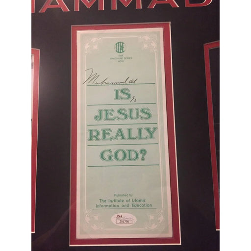 Muhammad Ali Signed Islam Pamphlet Collage JSA COA Autograph Cassius Clay