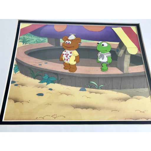 Muppets Babies Original Production Cel COA 1/1 Authentic 80S Tv Kermit Fozzie Baby