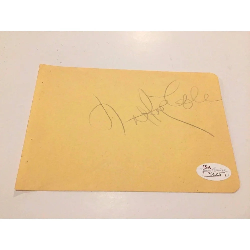 Nat King Cole Signed Album Page JSA COA Loa Authentic Cut Autograph Show D.1965