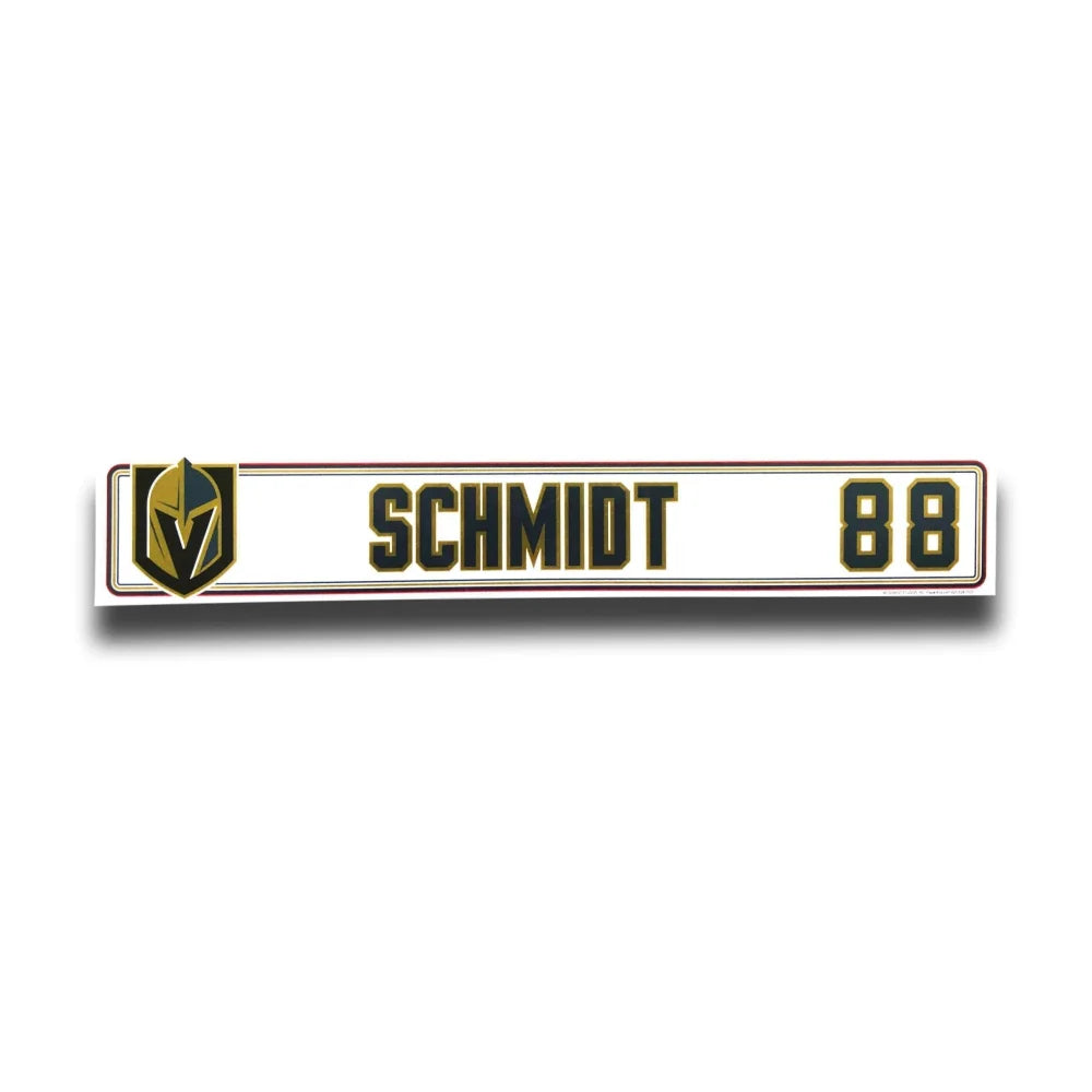 Nate Schmidt 2017-2019 Authentic VGK Locker Room Nameplate Vegas Golden Knights