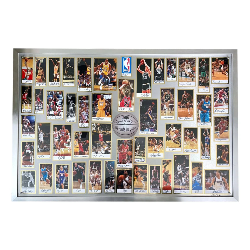 NBA Legends of Basketball Signed Prototype #D/2 JSA COA Jordan Kobe LeBron +49