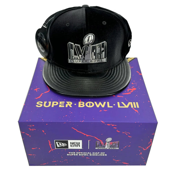 New Era Super Bowl Lviii Exclusive Black Hat #d/158 Las Vegas 58