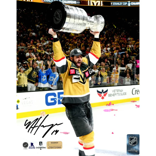 Nic Hague Autographed Stanley Cup Vegas Golden Knights 8x10 Photo COA IGM Signed Nicolas