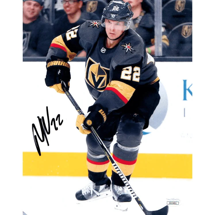 Nick Holden Vegas Golden Knights Signed 8x10 Photo Inscribed JSA COA VGK Autograph