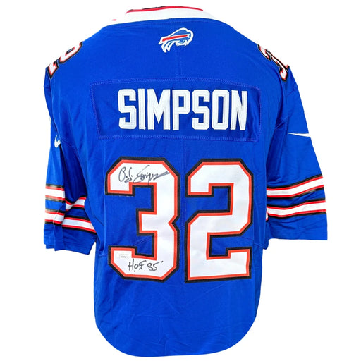 O.J Simpson Signed Buffalo Bills Jersey Inscribed ’HOF 85’’ JSA COA Autograph