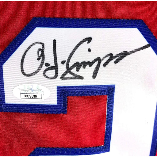 O.J. Simpson Signed Red Buffalo Bills Jersey #32 Inscribed ’The Juice’ JSA COA