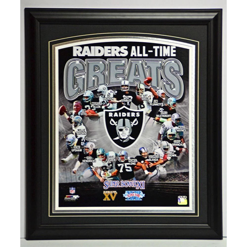 Oakland Raiders Legends Super Bowl 20X24 Framed 16X20 Stabler Plunkett Long La Las Vegas