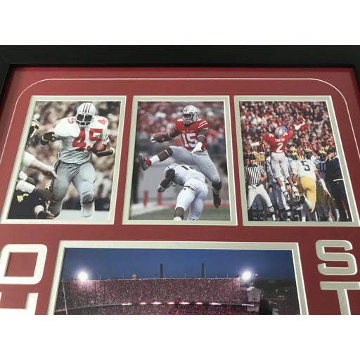 Ohio State U. Authentic Game Used Turf Frame COA Buckeyes Griffin Carter Zeke