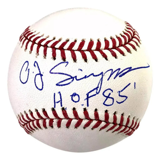 OJ Simpson Signed Inscribed ’HOF’ Official MLB Baseball COA JSA Auto O.J. OMLB