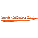 Orange text reading ’Sports Collectors Daily’ with an underline swoosh design.