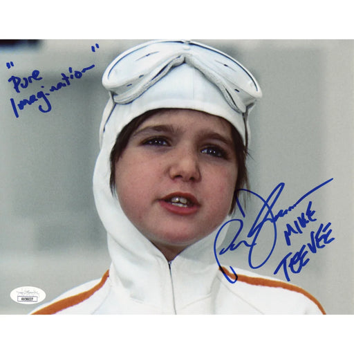 Paris Themmen Signed Willy Wonka Mike Teevee 8x10 Photo Inscribed ’Pure Imagination’