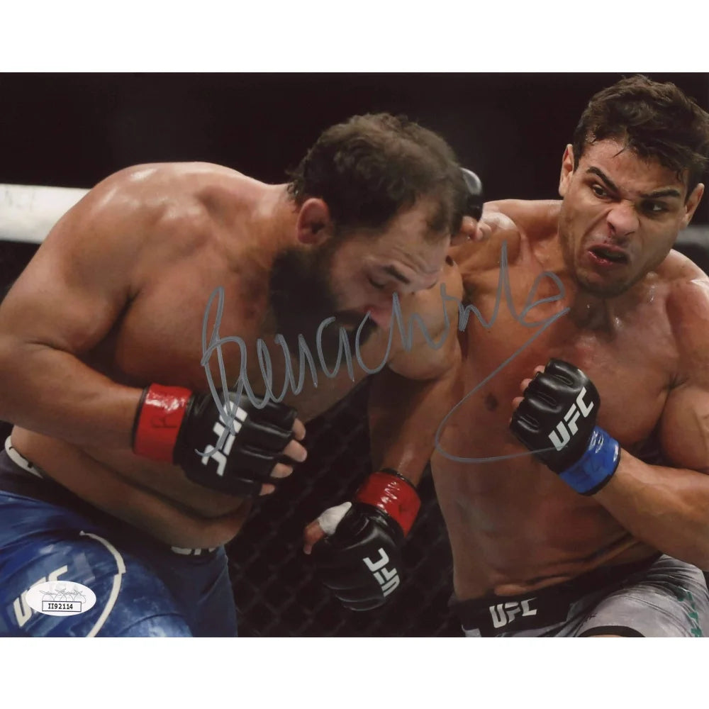 Paulo Costa Borrachinha Hand Signed 8x10 Photo UFC Fighter JSA COA Autograph