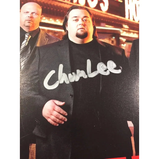 Pawn Stars Signed 8X10 Chum Lee Corey Harrison Old Man COA Ga Autograph Cast