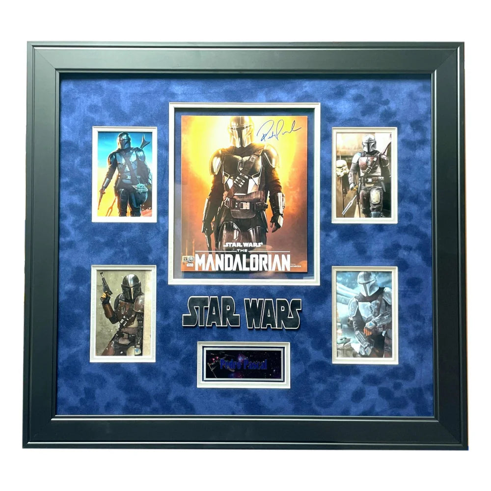 Pedro Pascal Autographed ’The Mandalorian’ 8x10 Photo Framed Topps COA Signed