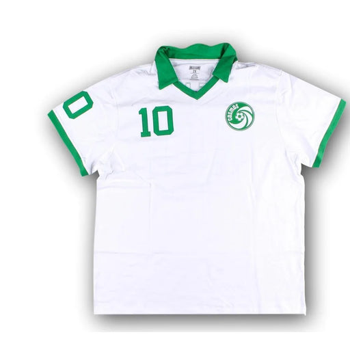 Pele Signed New York Cosmos Throwback White Jersey Autograph Steiner COA Soccer