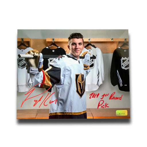 Peyton Krebs Signed 8X10 Photo Inscribed ’2019 1st Round Pick’ Vegas Golden Knights Inscriptagraphs COA