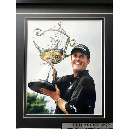 Phil Mickelson Framed Authentic 2005 PGA Championship Ticket Collage COA Golf