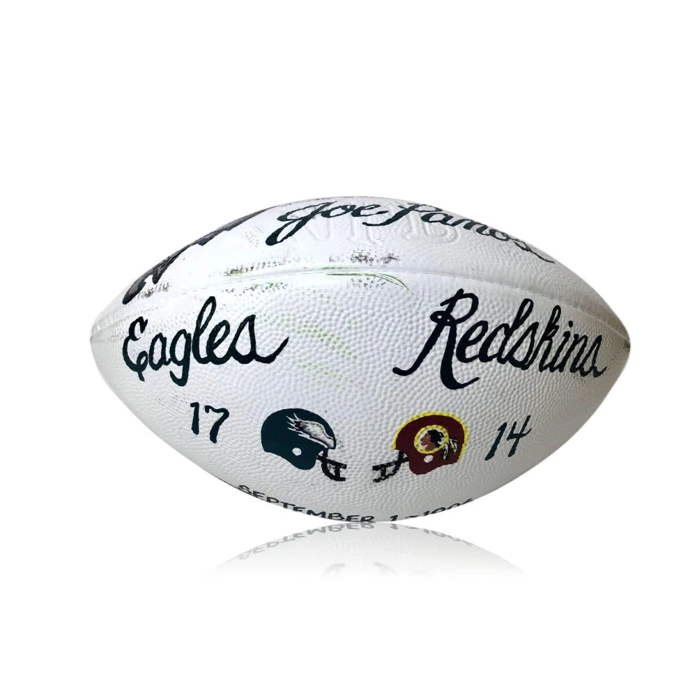 Philadelphia Eagles Redskins Presentation Game Ball 9/1/96 Joe Panos Used