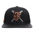 Pro Standard San Francisco Giants Unisex Wool Leather Mashup Snapback Hat MLB - Black