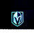 Pro Standard Vegas Golden Knights Glow in the Dark Knit Box Set Black Beanie - Limited to 50
