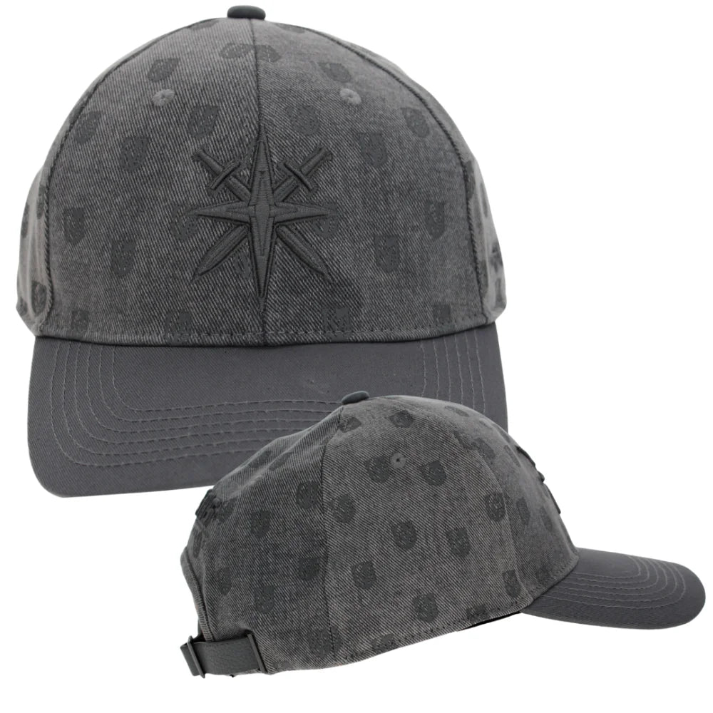 Pro Standard Vegas Golden Knights Gray Enzyme Wash Mini Logo Unisex Strapback Hat