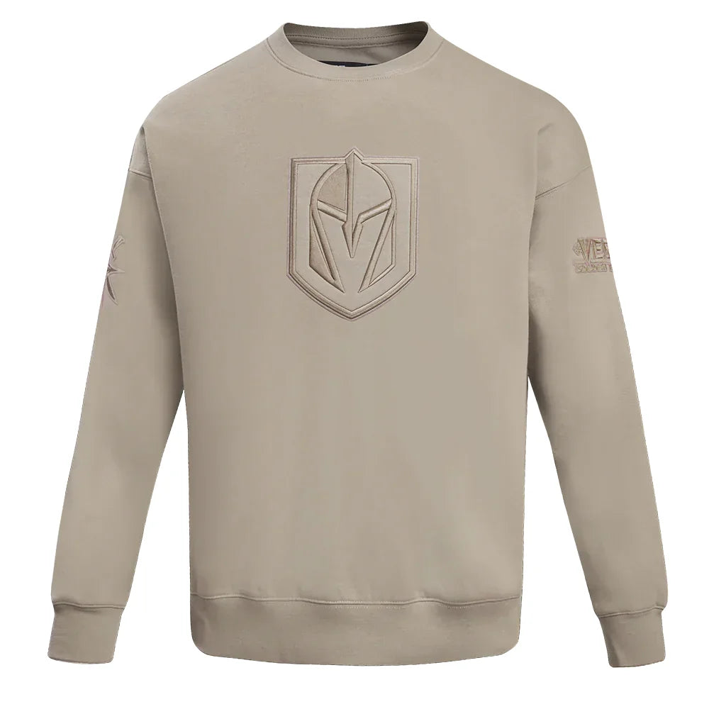 Pro Standard Vegas Golden Knights Neutral Drop Shoulder Fleece Crewneck