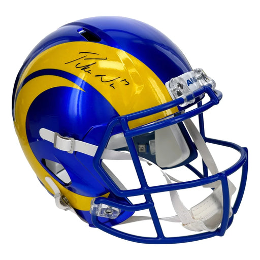 Puka Nacua Autographed Los Angeles Rams Full Size Helmet COA Signed