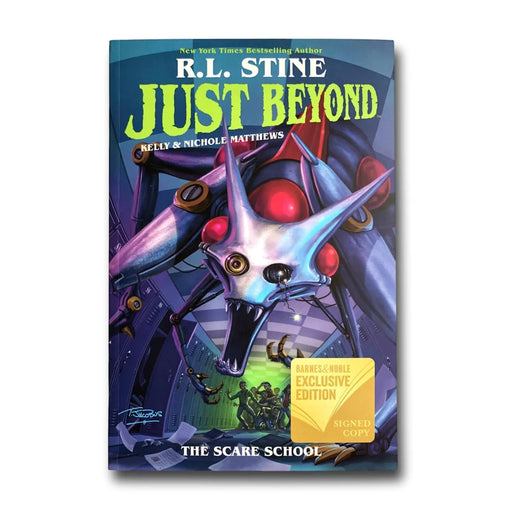 R. L. Stine Signed ’Just Beyond: The Scare School’ Book JSA COA Novel RL Autograph 2019