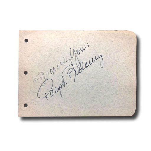 Ralph Bellamy Hand Signed Album Page Cut JSA COA Autograph the Awful Truth