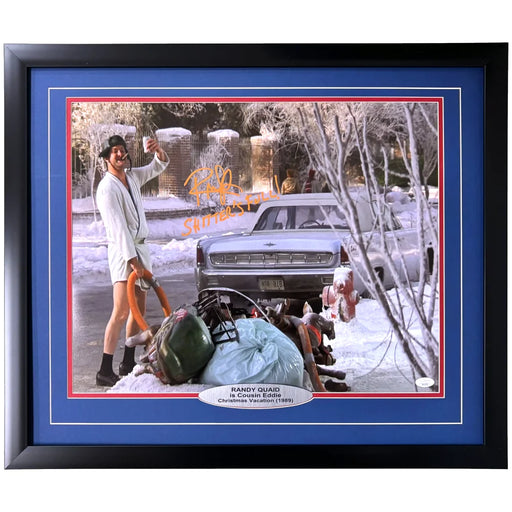 Randy Quaid Autographed Christmas Vacation Shitter’s Full 16x20 Photo Framed JSA