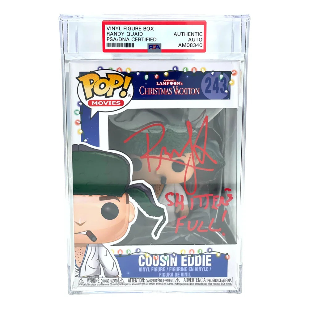 Randy Quaid Signed Funko Pop Cousin Eddie Christmas Vacation PSA Slabbed COA