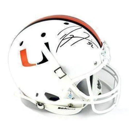 Ray Lewis Signed U. Of Miami F/S Helmet Hurricanes COA PSA/DNA Autograph