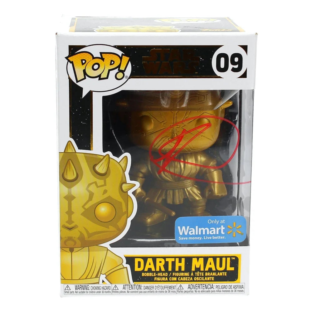 Ray Park Autographed Gold Funko Pop Darth Maul #09 Star Wars JSA Signed Walmart