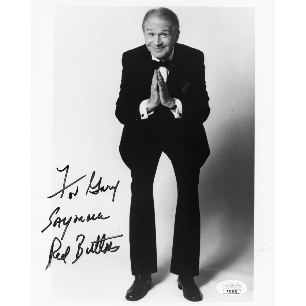 Red Buttons Autographed 8x10 Photo Jsa Coa Actor Comedian Signed ...
