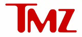 Red TMZ logo with bold, angular letters.