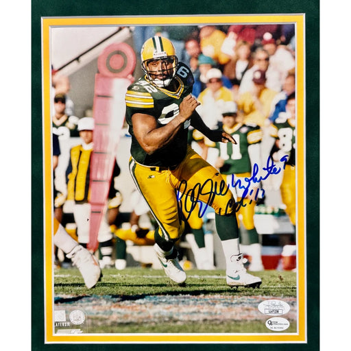 Reggie White Autographed Green Bay Packers 8x10 Photo Collage Framed JSA COA